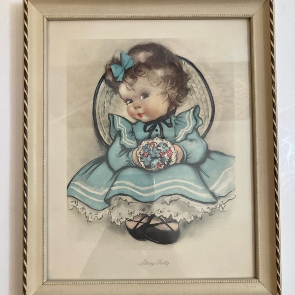 1944 framed print sitting pretty by Herbert Dubler - Picture 1 of 9